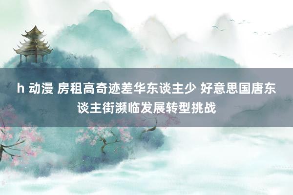 h 动漫 房租高奇迹差华东谈主少 好意思国唐东谈主街濒临发展转型挑战