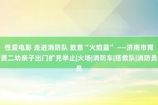 性爱电影 走进消防队 致意“火焰蓝” ——济南市育贤二幼亲子出门扩充举止|火场|消防车|搭救队|消防员