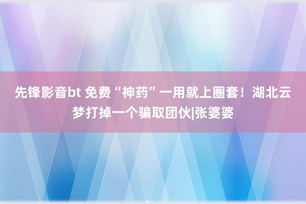 先锋影音bt 免费“神药”一用就上圈套！湖北云梦打掉一个骗取团伙|张婆婆