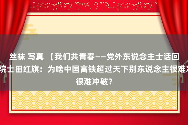 丝袜 写真 【我们共青春——党外东说念主士话回应】院士田红旗：为啥中国高铁超过天下别东说念主很难冲破？